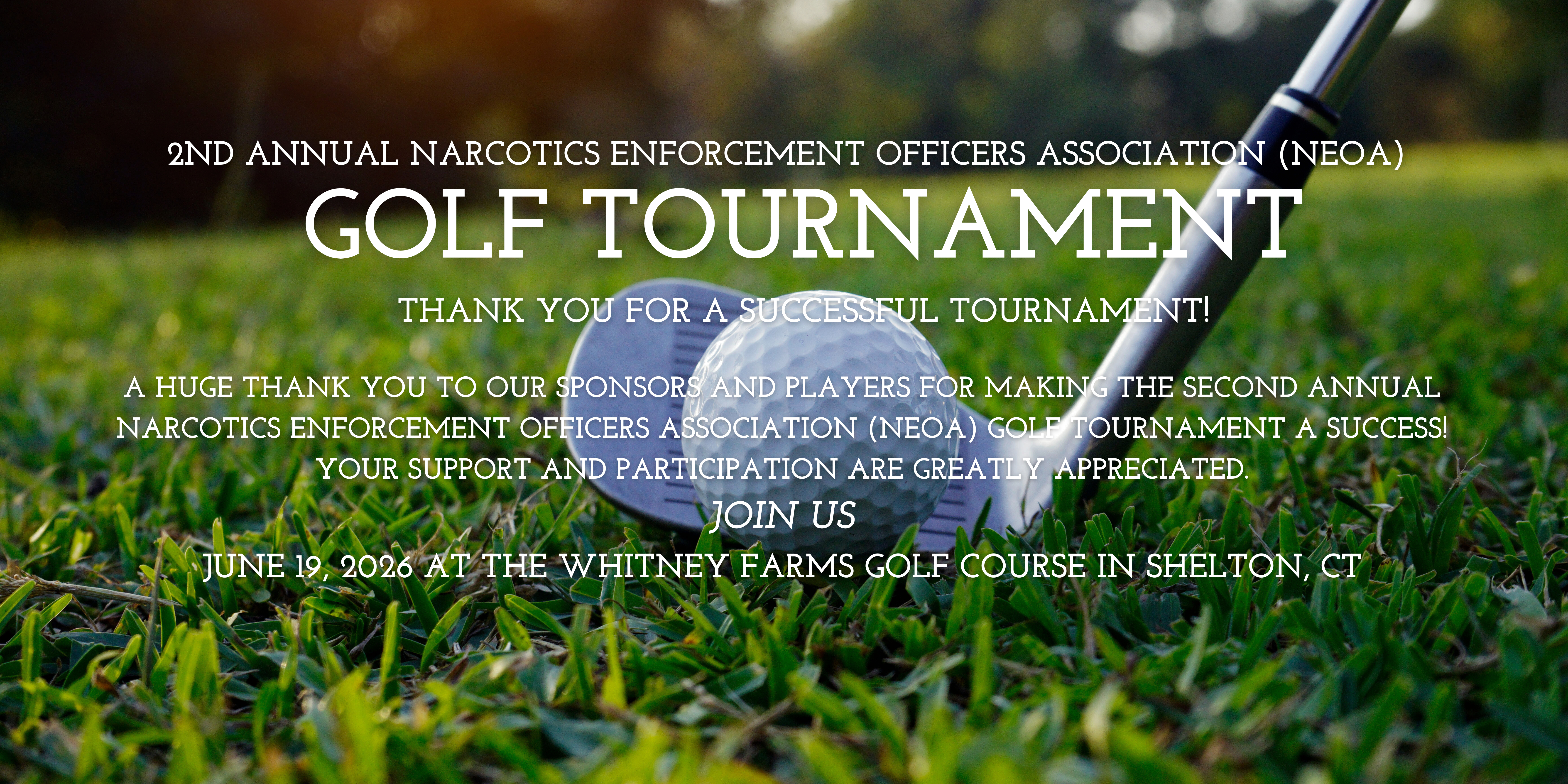 Friday, June 20th 2025 Golf Tournament ad